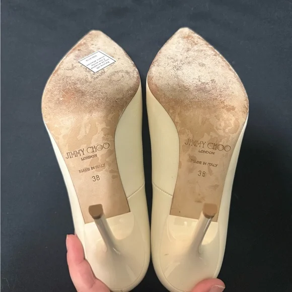 Jimmy Choo Ivory Women's Heels - Picture 3 of 6